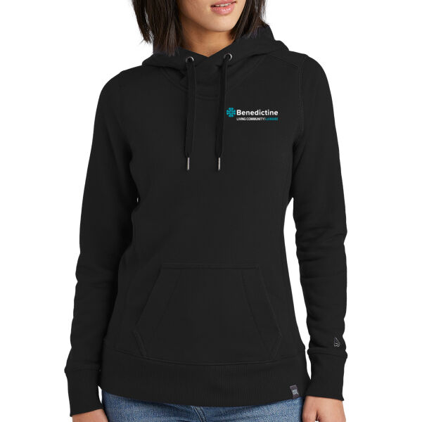 New Era® Women's French Terry Pullover Hoodie - Embroidered Logo Thumbnail