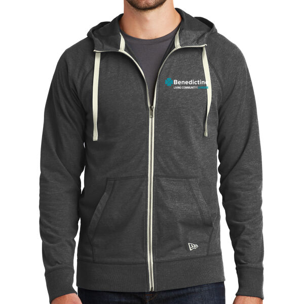 New Era® Sueded Cotton Blend Full-Zip Hoodie - Embroidered Logo Thumbnail
