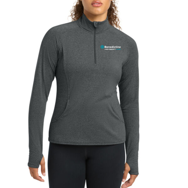 Sport-Tek® Women's Sport-Wick® Stretch 1/4-Zip Pullover - Embroidered Logo Thumbnail