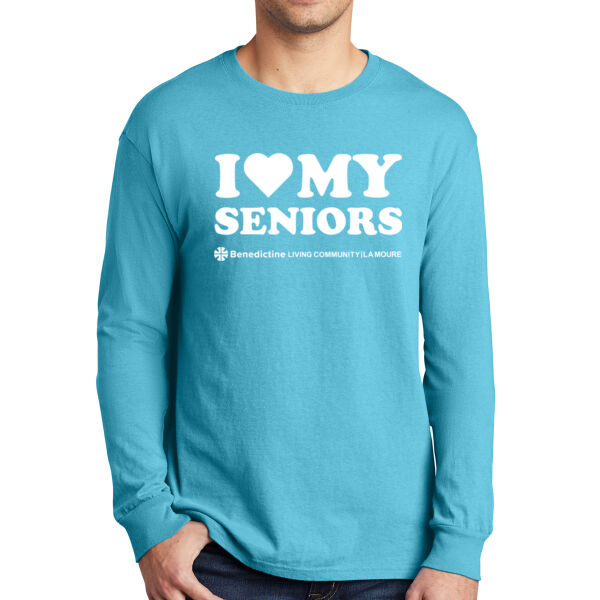 Port & Co™ Beach Wash® Garment-Dyed Long Sleeve Tee - Printed Logo Thumbnail