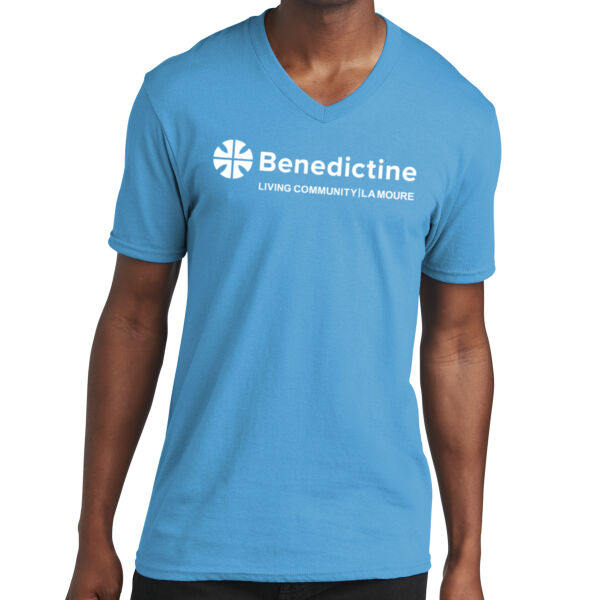 Port & Co™ Core Cotton V-Neck Tee - Printed Logo Thumbnail